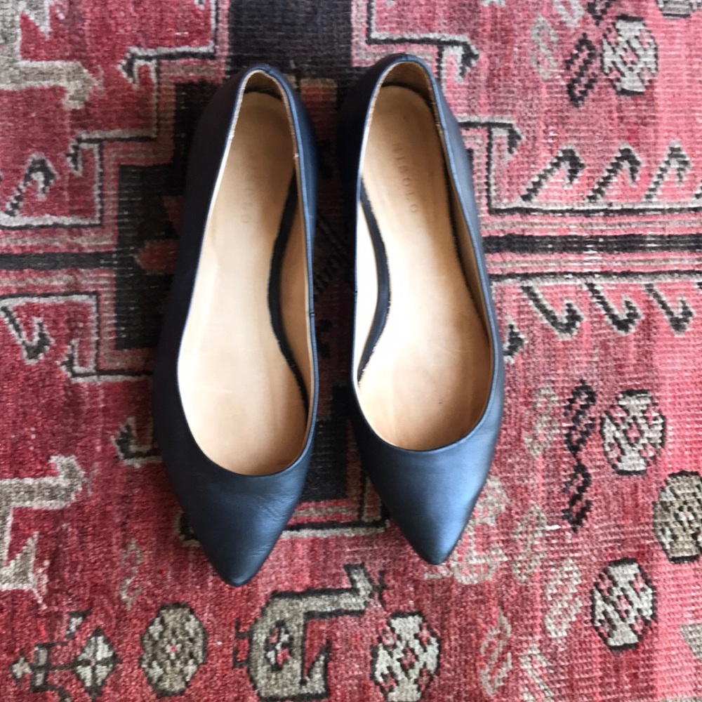 Nisolo black ballerina flats